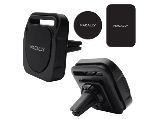 MacAlly MRINGPOPMAG 3 in 1 magnetische autohouder Zwart