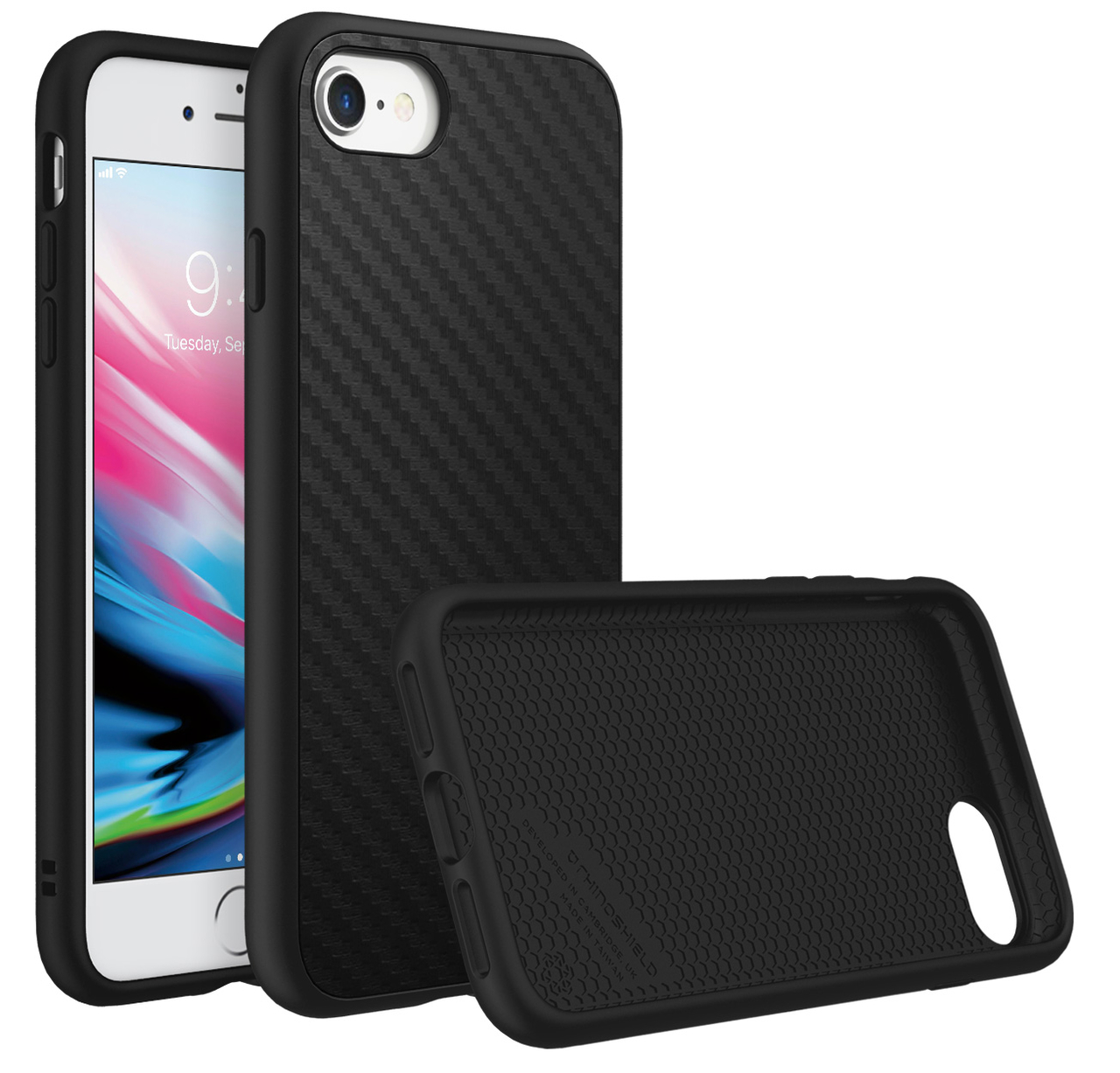 RhinoShield SolidSuit iPhone SE 2022 / 2020 hoesje Carbon