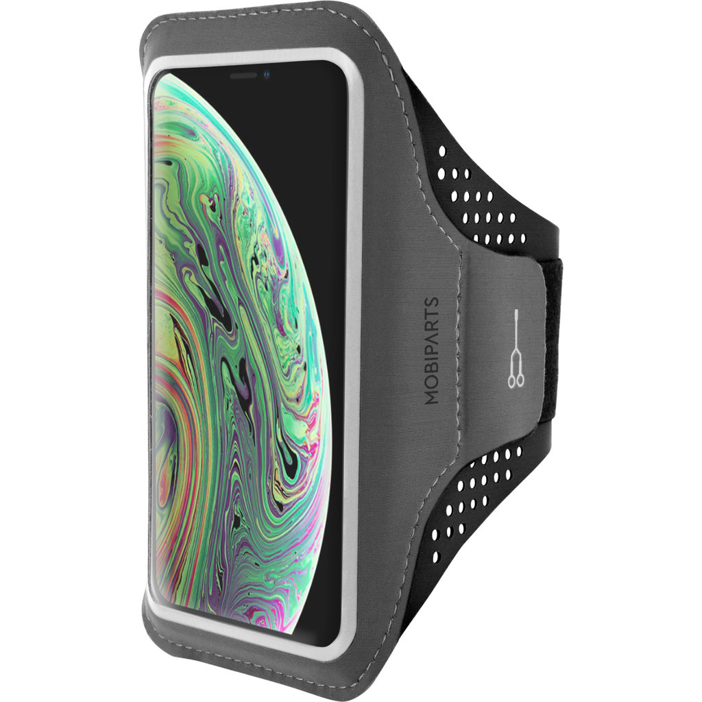 Mobiparts Comfort iPhone XS sportband Zwart