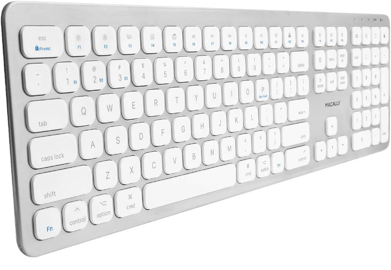 MacAlly BTKEY aluminium Azerty draadloos toetsenbord Zilver