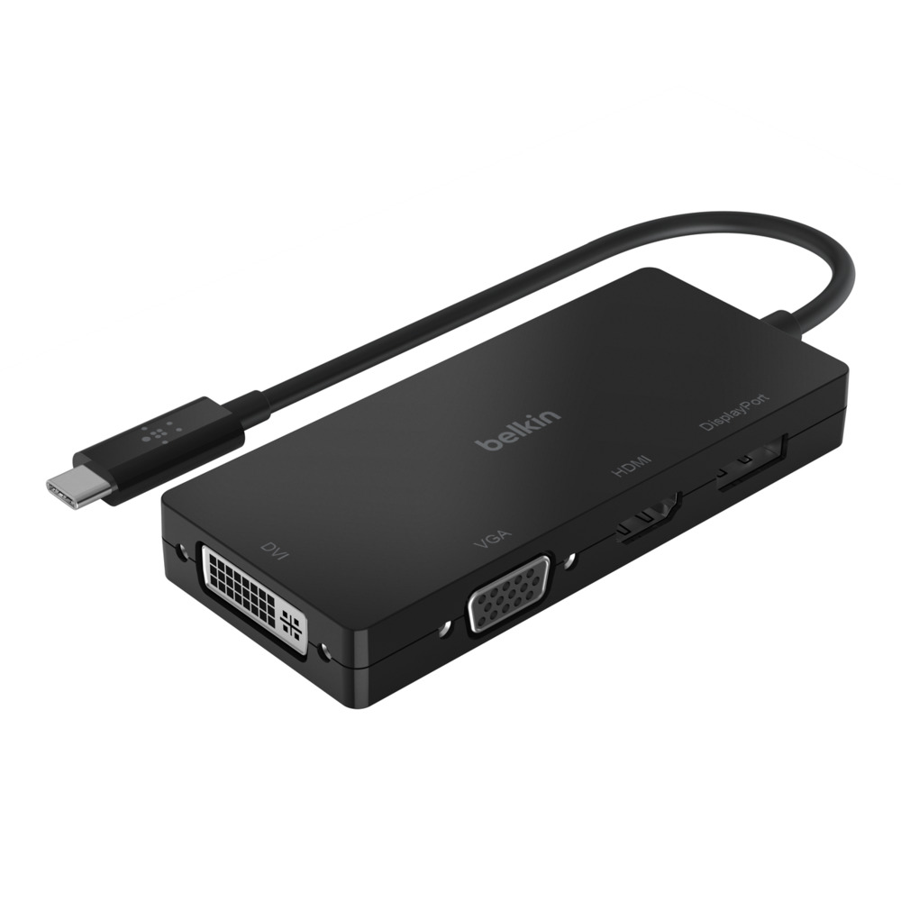 Belkin USB-C naar DVI, HDMI, VGA en displaypoort video adapter