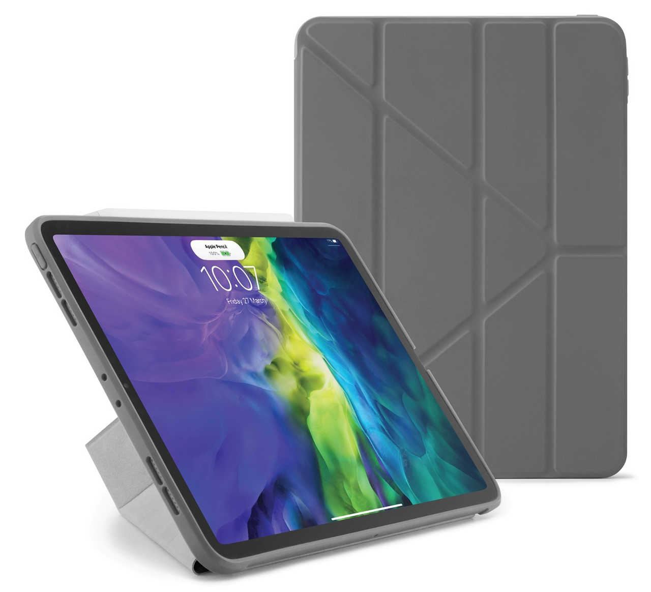 Pipetto Origami TPU iPad Air 11 / 10,9 inch hoesje Grijs