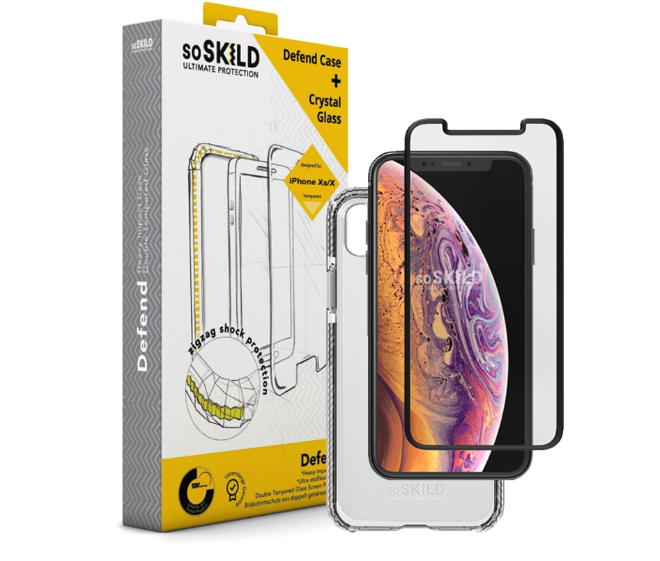 SoSkild Defend iPhone X / XS hoesje + screenprotector kit