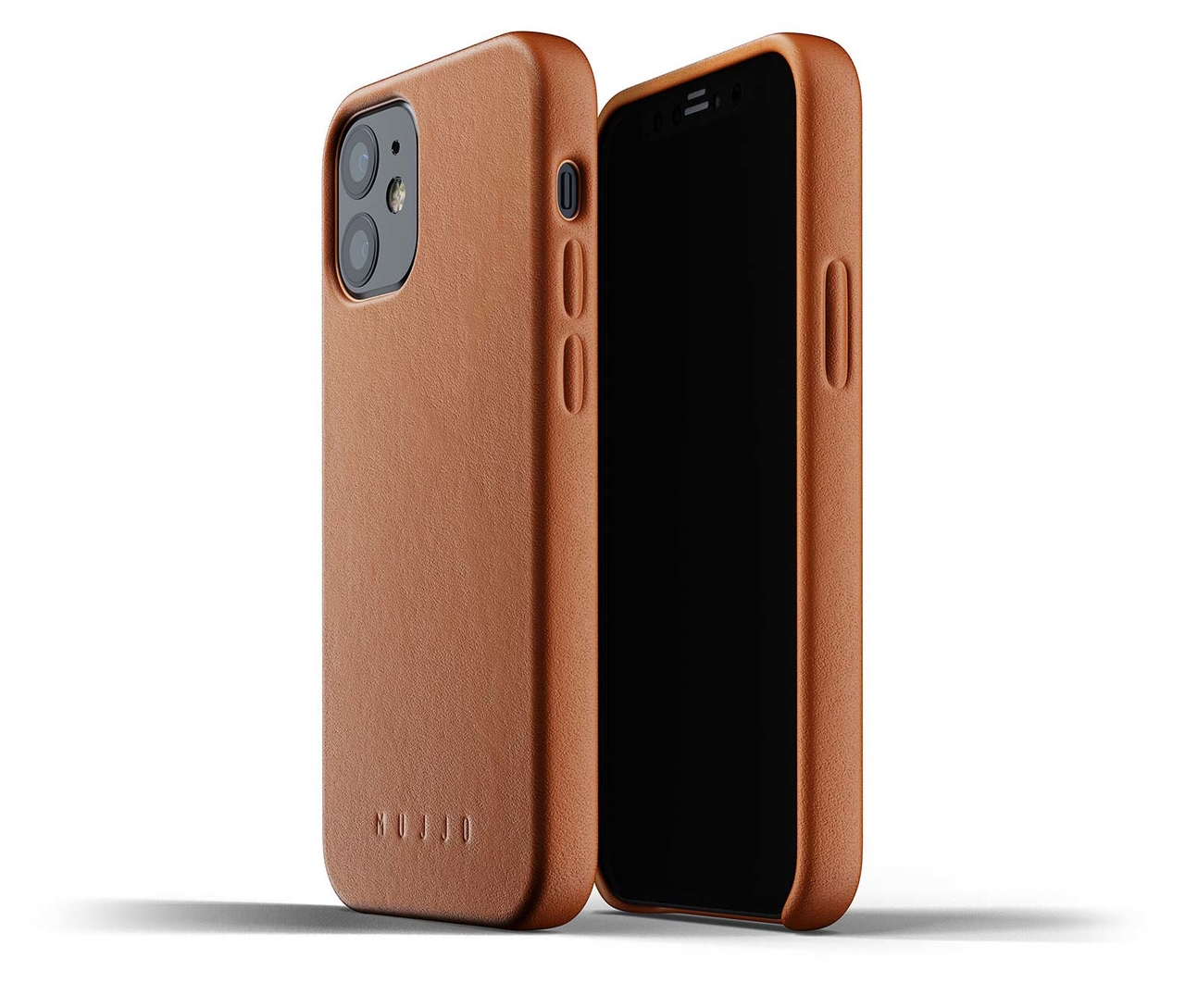 Mujjo Leather case iPhone 12 mini hoesje Tan