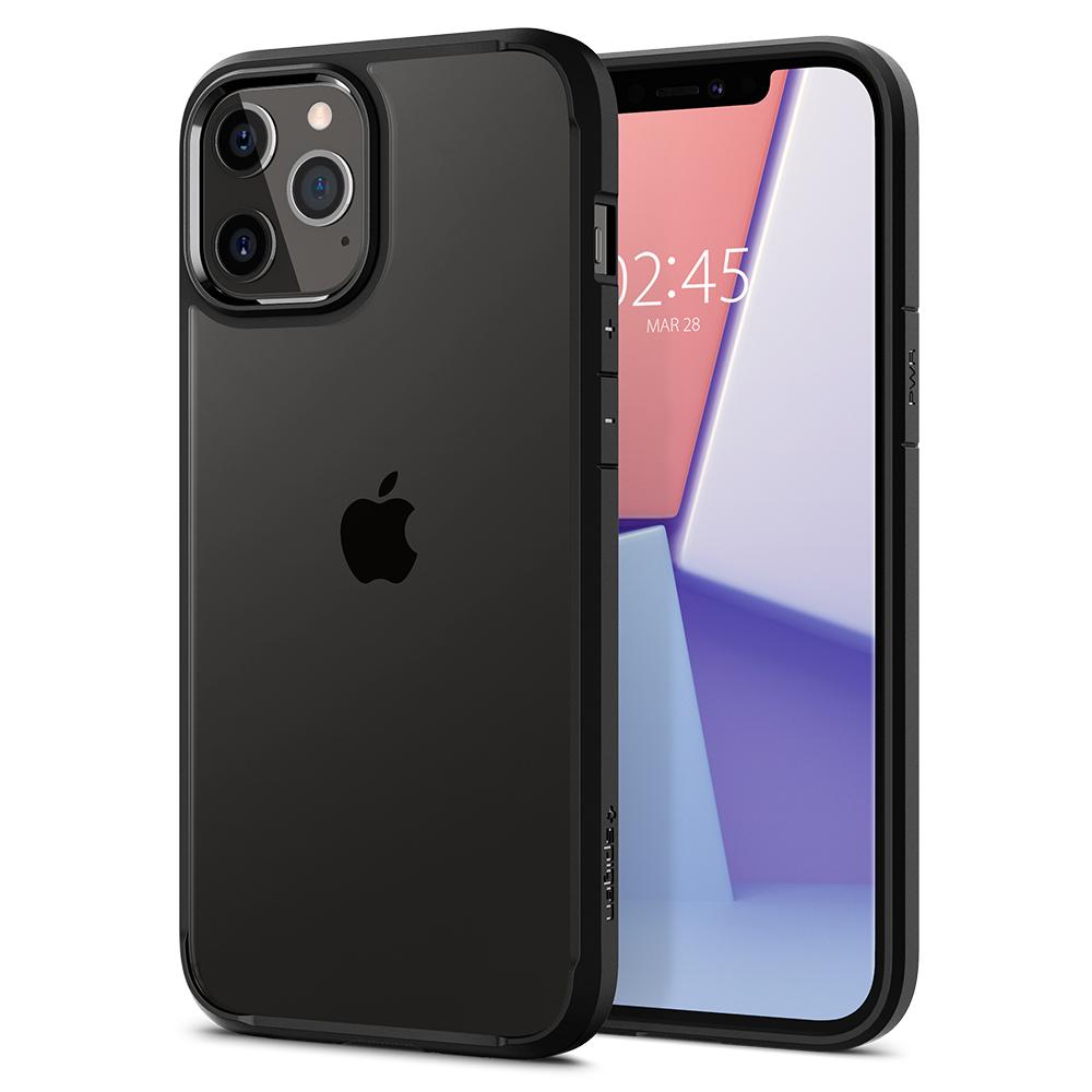 Spigen Ultra Hybrid IPhone 12 Pro / iPhone 12 hoesje Zwart