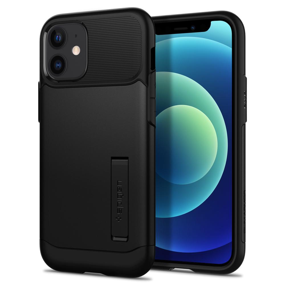 Spigen Slim Armor iPhone 12 mini hoesje Zwart