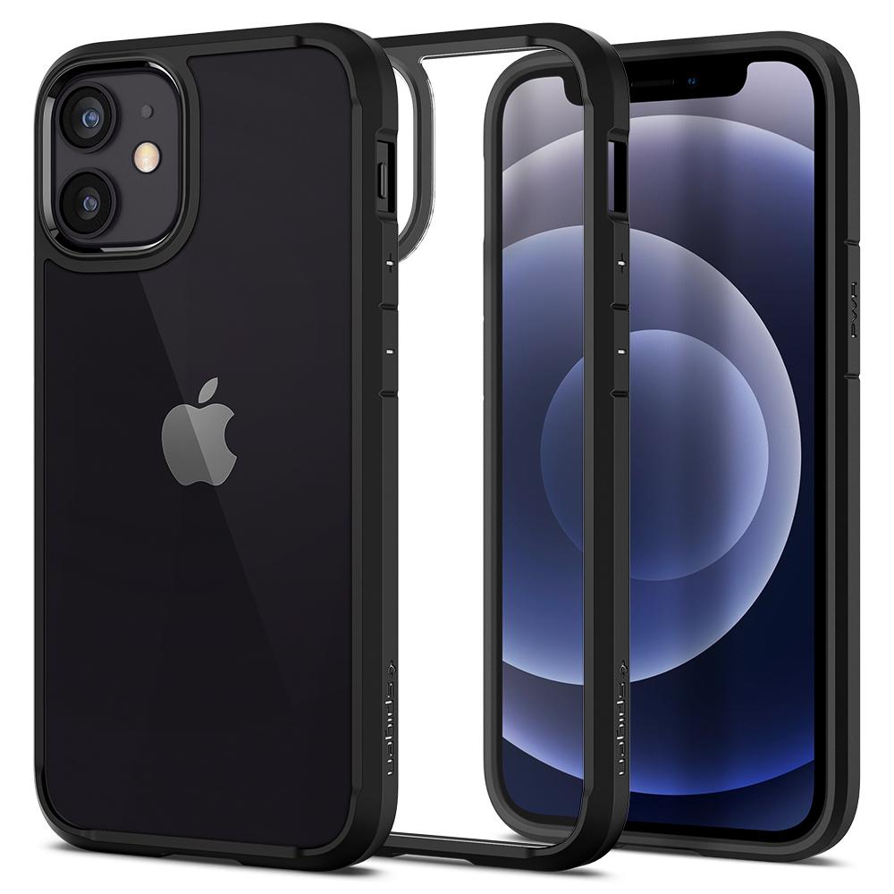 Spigen Ultra Hybrid iPhone 12 mini hoesje Zwart