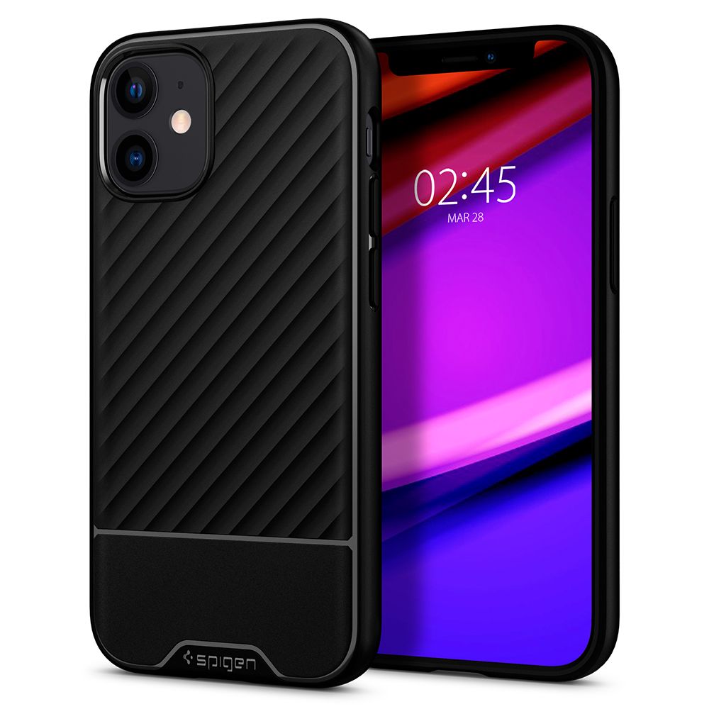 Spigen Core Armor iPhone 12 mini hoesje Zwart