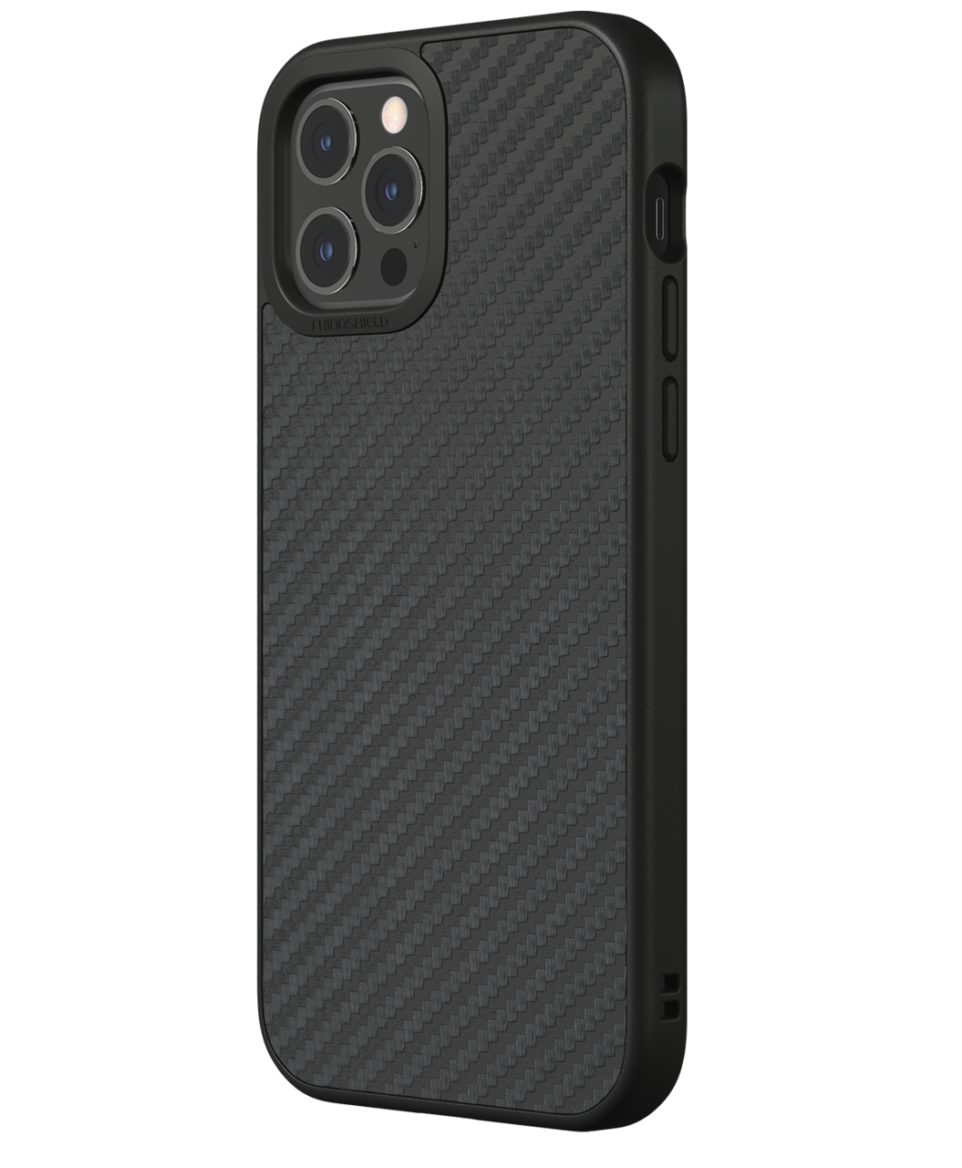 RhinoShield SolidSuit iPhone 12 Pro / iPhone 12 hoesje Carbon Fiber