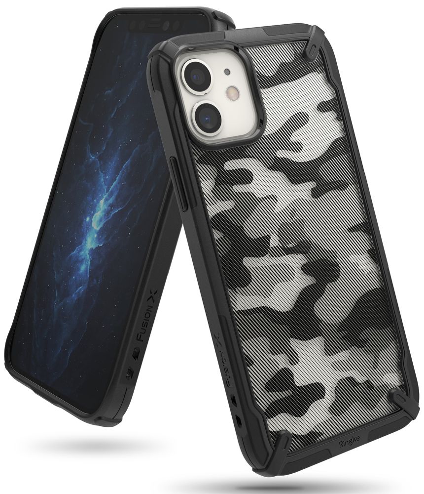 Ringke Fusion X iPhone 12 mini hoesje Camo