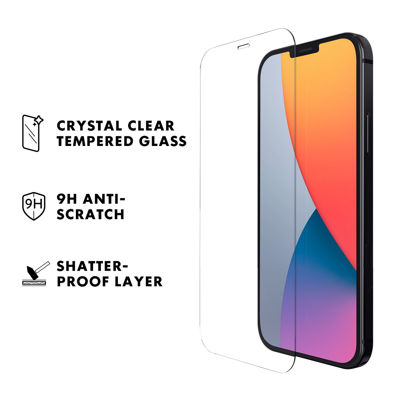 LAUT Prime Glass iPhone 12 Pro Max screenprotector