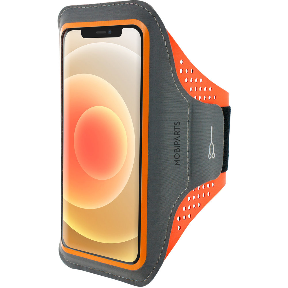 Mobiparts Comfort iPhone 12 Pro / iPhone 12 sportband Oranje