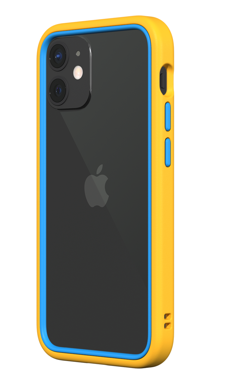 Rhinoshield CrashGuard NX iPhone 12 mini hoesje Geel / Blauw