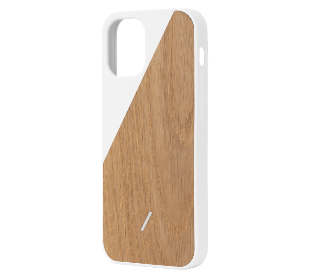 Native Union Clic Wooden iPhone 12 Pro / iPhone 12 hoesje Wit