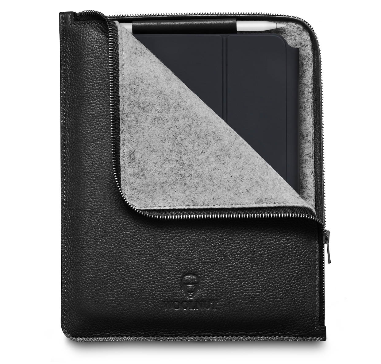 Woolnut Leather Folio iPad Air 10,9 inch / iPad 11 inch hoesje Zwart