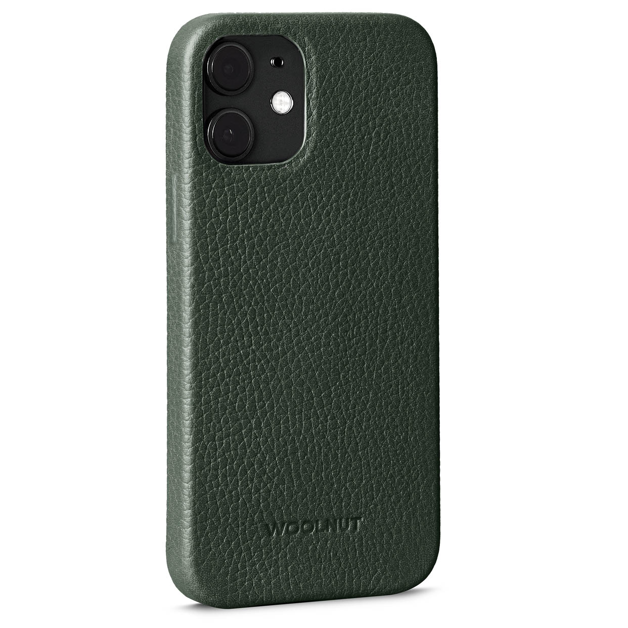 Woolnut Leather case iPhone 12 mini hoesje Groen - Appelhoes