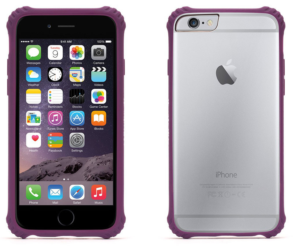 Ongelijkheid mechanisme Lao Griffin Survivor Clear case Purple voor je Apple iPhone 6/6S - Appelhoes
