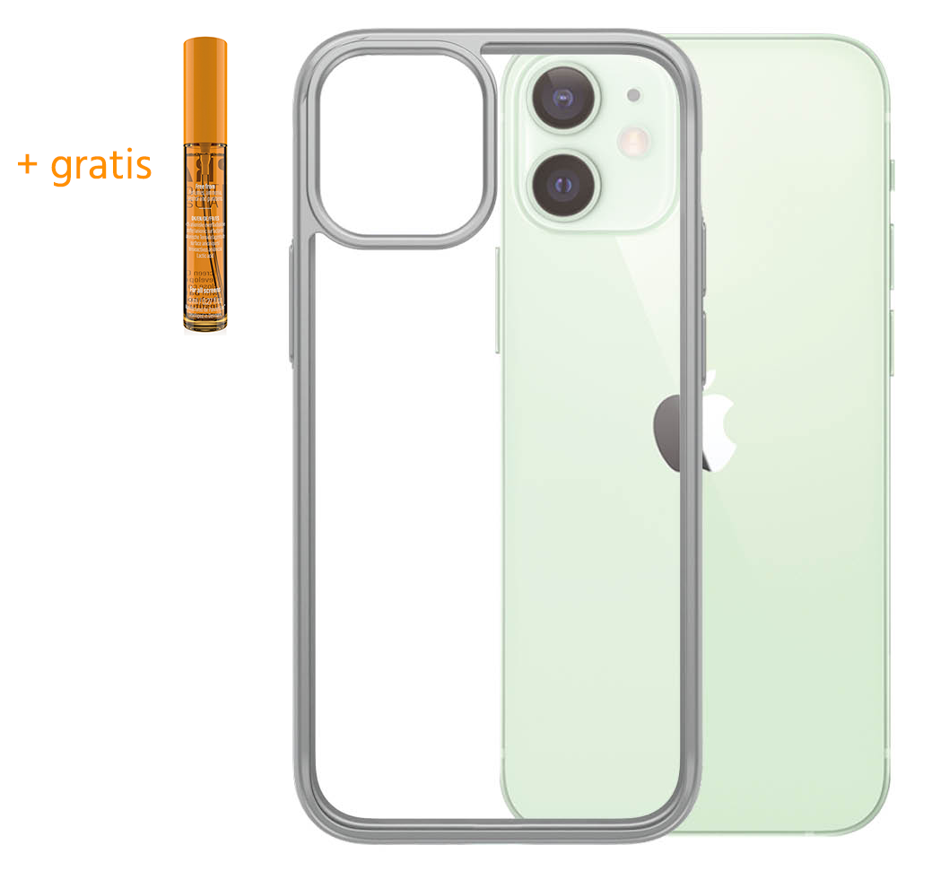 PanzerGlass ClearCase iPhone 12 mini hoesje Zilver