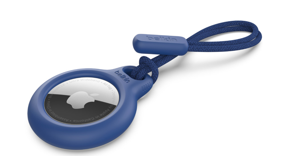 Belkin Classic AirTag hanger met koord Blauw