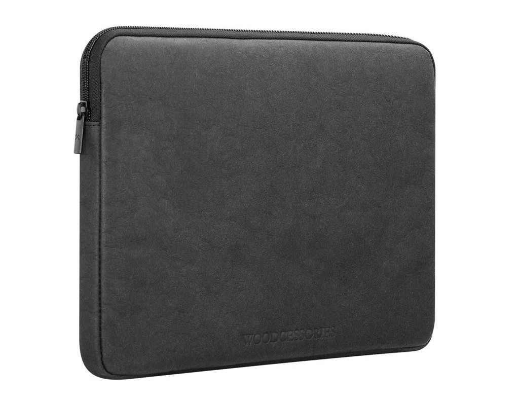 woodcessories Eco MacBook 13 inch sleeve Zwart