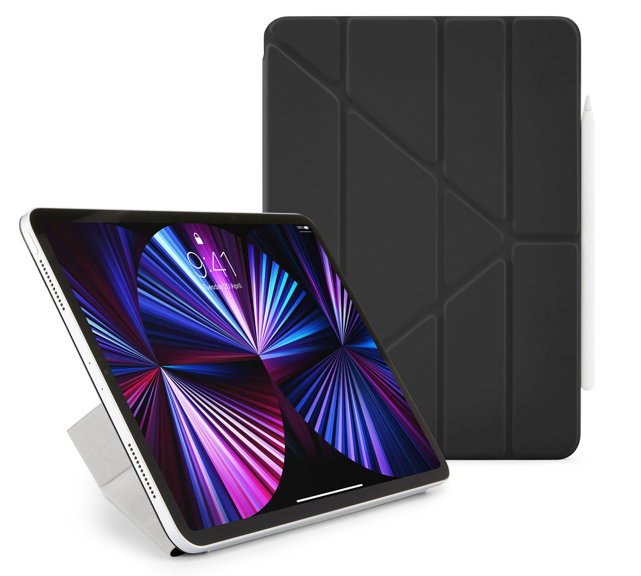 Pipetto Origami Luxe Folio iPad Pro 2021 11 inch hoesje Zwart