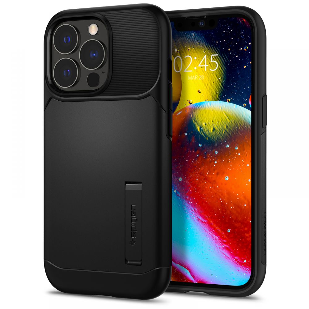 Spigen Slim Armor iPhone 13 Pro hoesje Zwart