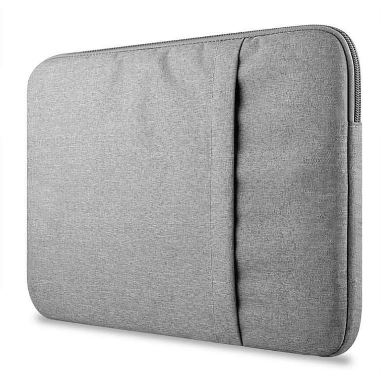 TechProtection Zipper MacBook 13 / 14 inch sleeve Lichtgrijs