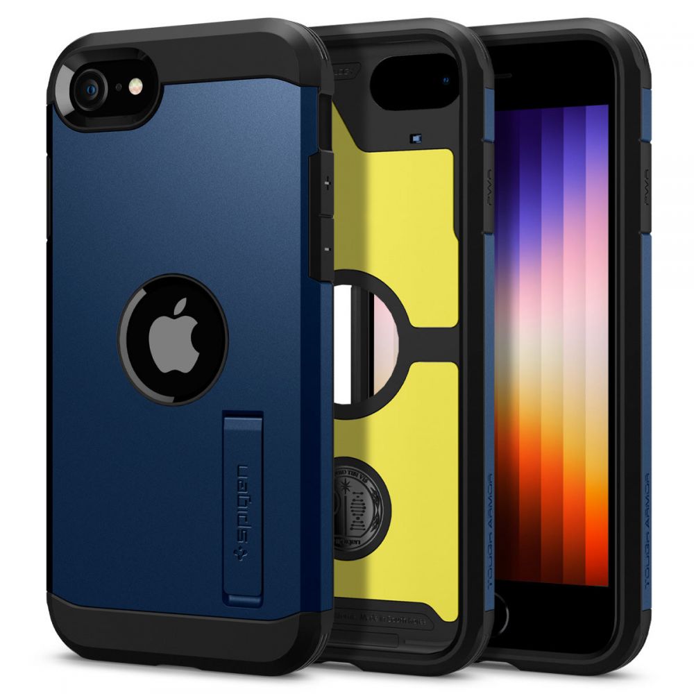 Spigen Tough Armor iPhone SE 2022 / 2020 hoesje Navy