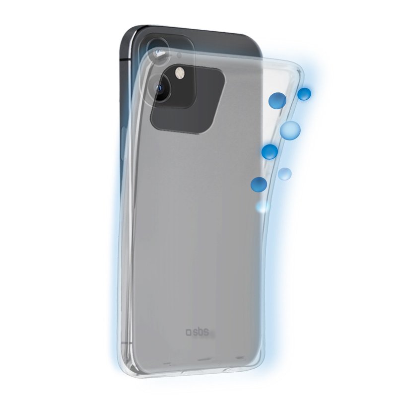 SBS Mobile Bio Shield antibacterieel iPhone 12 Pro / iPhone 12 hoesje Doorzichtig 