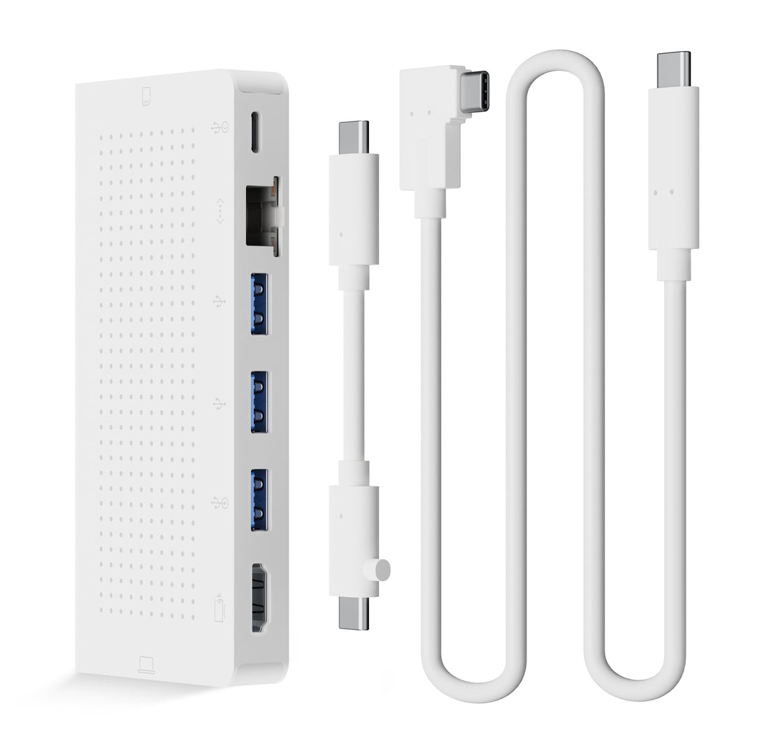 Twelve South StayGo USB-C hub met extra snoer Wit