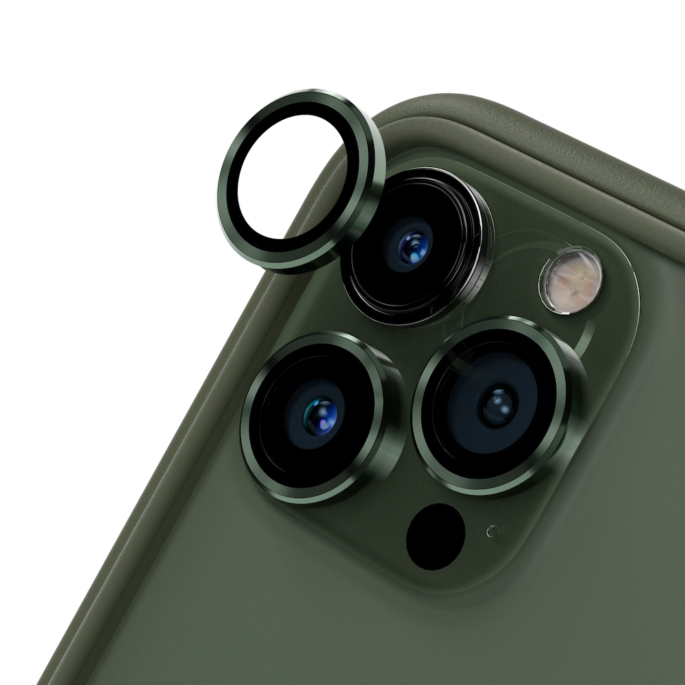 RhinoShield glazen iPhone 13 Pro / iPhone 13 Pro Max camera beschermer Groen