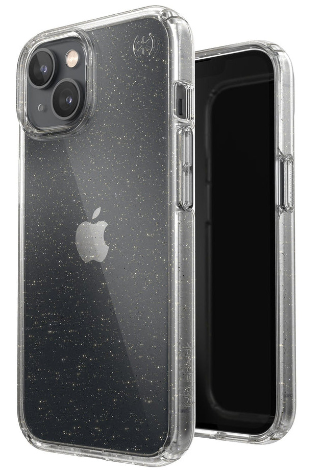 Speck Presidio Perfect Clear iPhone 14 hoesje glitter 