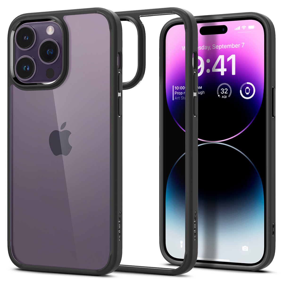 Spigen Ultra Hybrid iPhone 14 Pro Max hoesje zwart