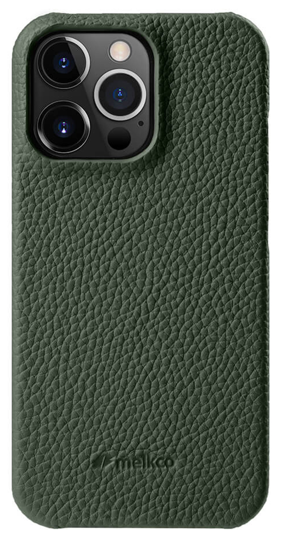 Melkco leren Snap iPhone 14 Pro hoesje groen