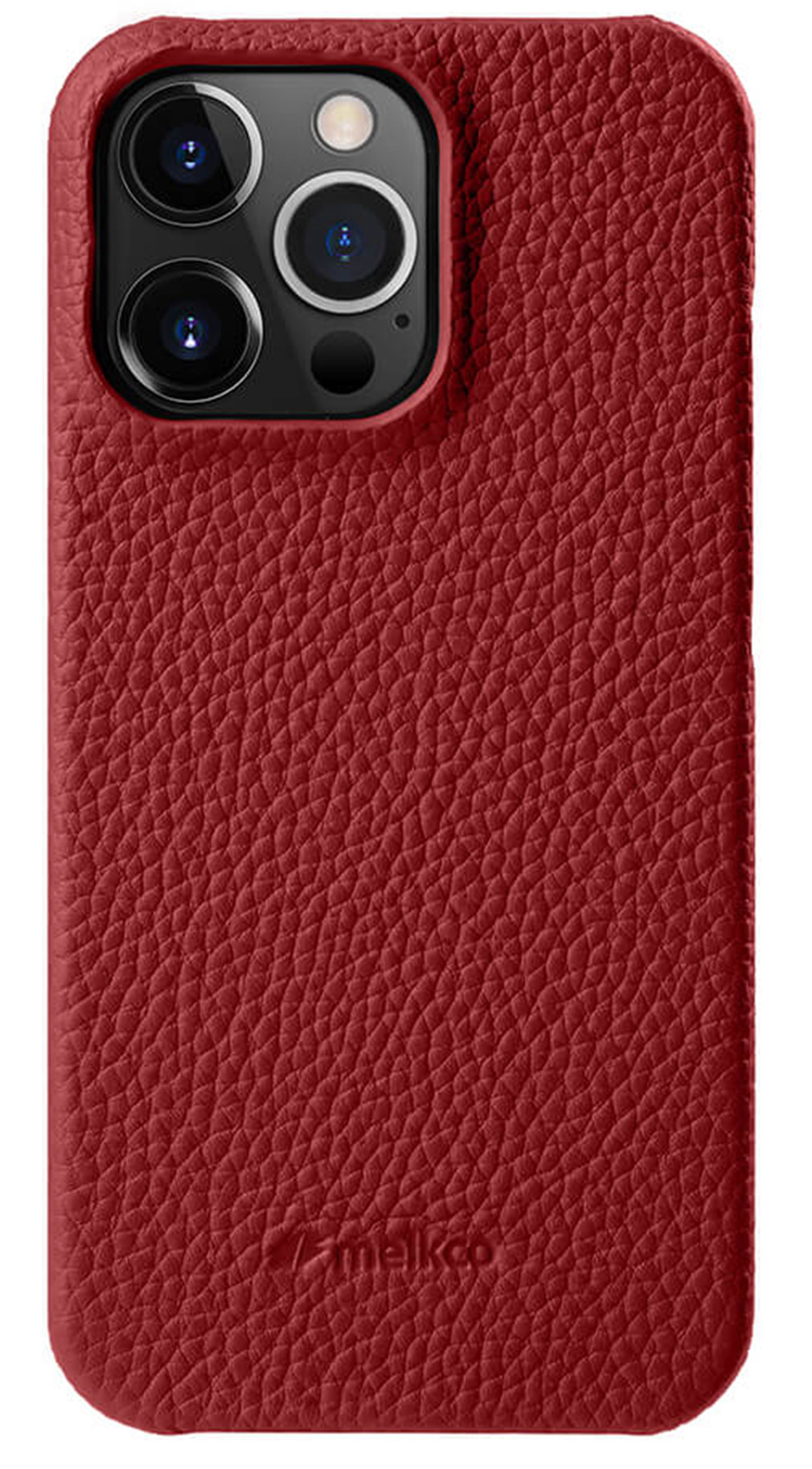 Melkco leren Snap iPhone 14 Pro Max hoesje rood