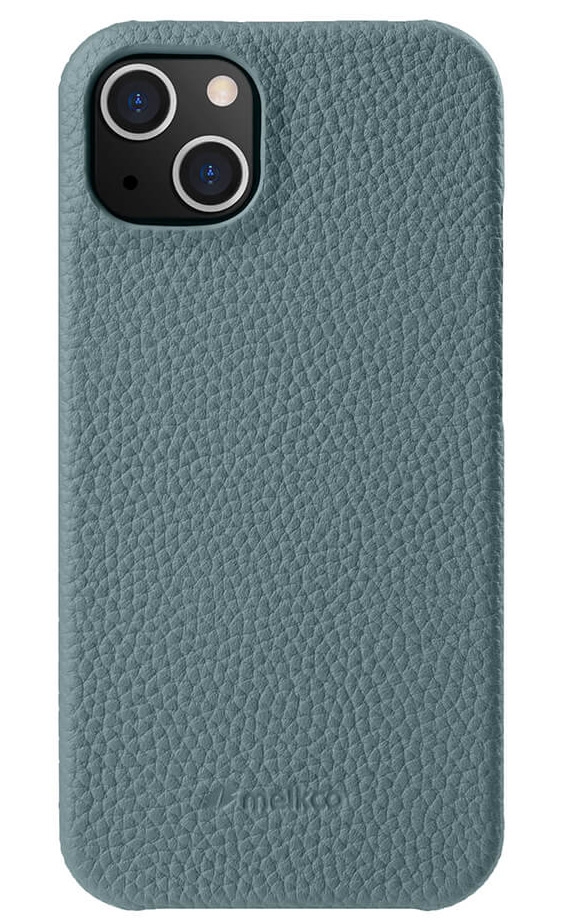 Melkco leren Snap iPhone 14 hoesje blauw