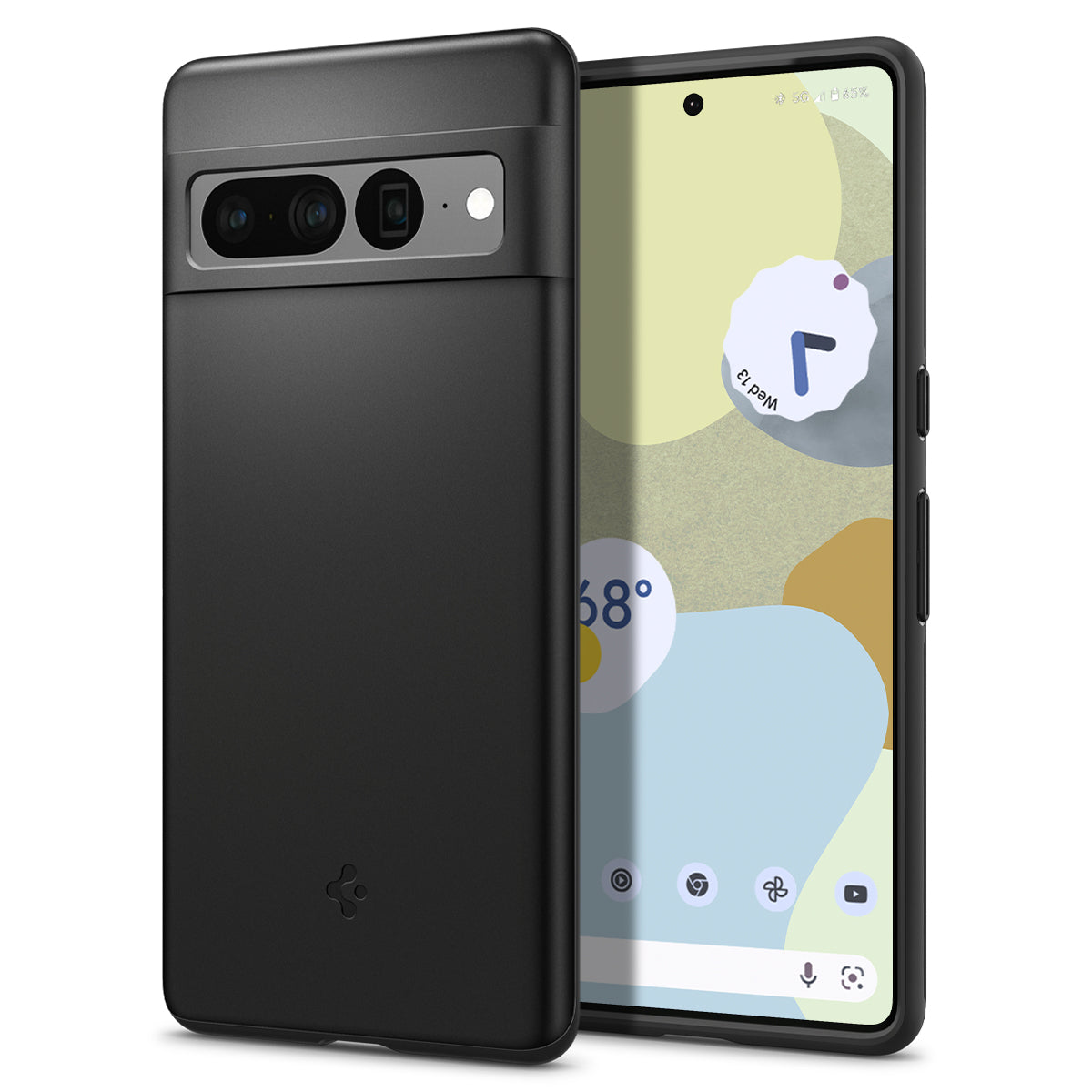 Spigen Thin Fit Pixel 7 Pro hoesje zwart