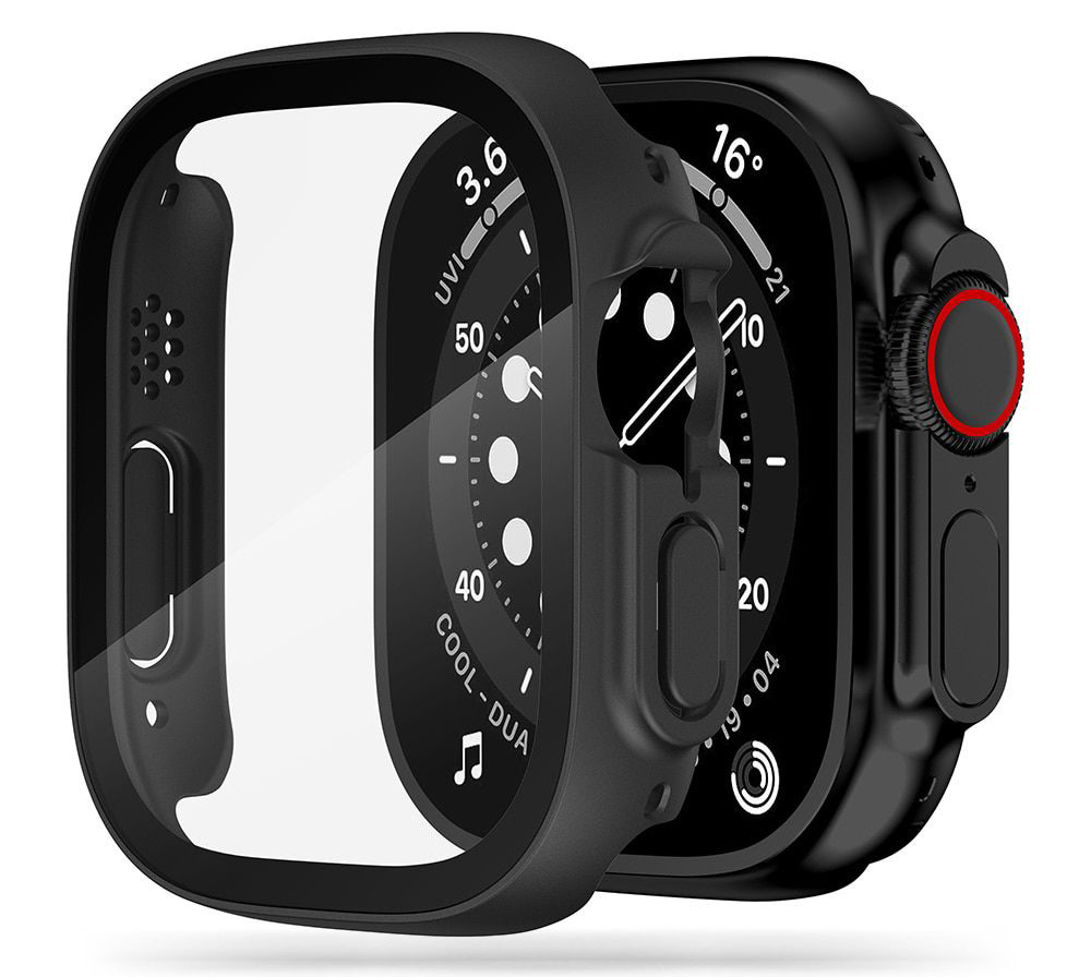 Glaasie Full Body Apple Watch Ultra 49 mm screenprotector zwart