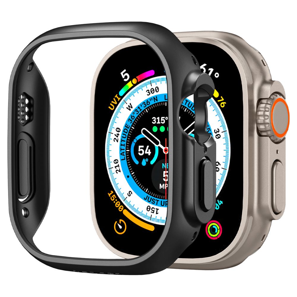 Spigen Thin Fit Apple Watch Ultra 49 mm hoesje zwart Appelhoes