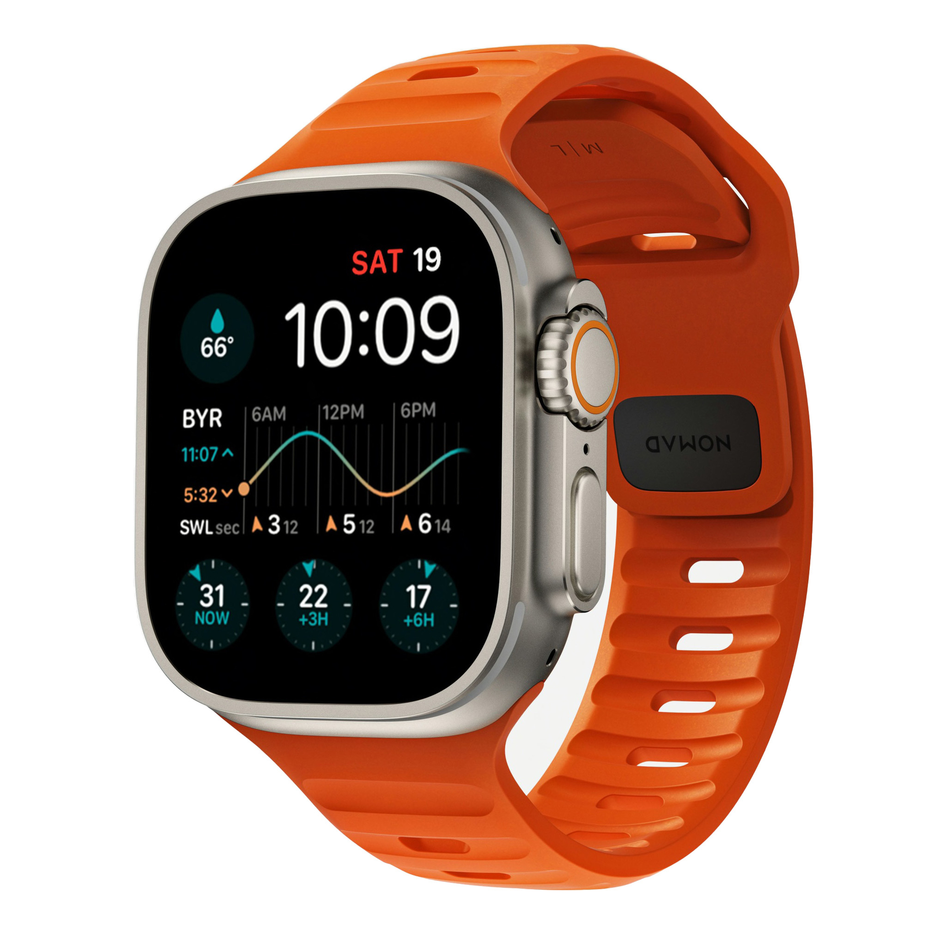 Apple watch bandje oranje sale