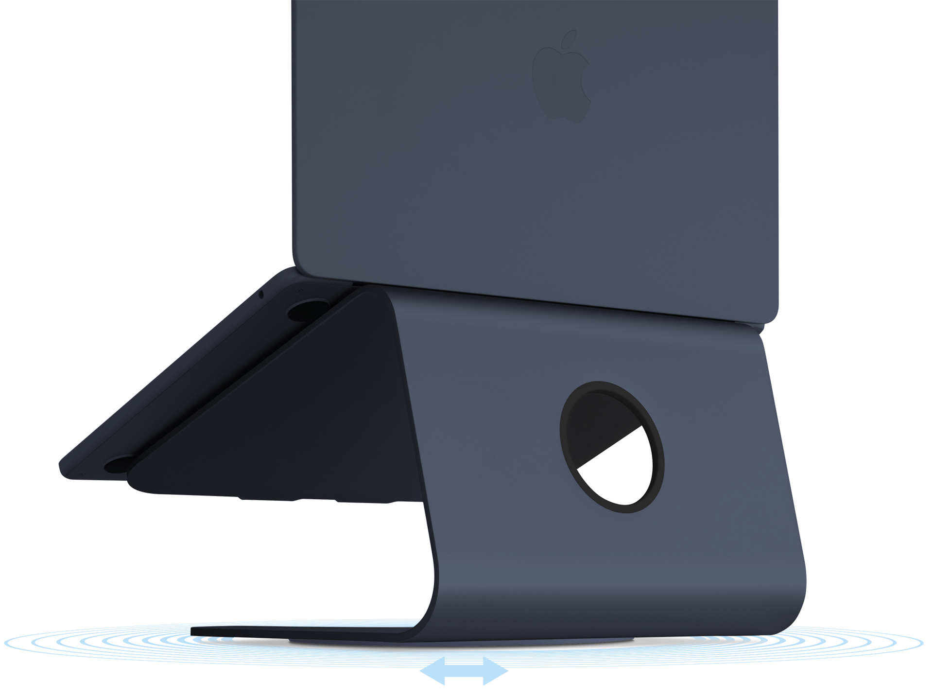 RainDesign mStand 360 draaibare MacBook standaard midnight