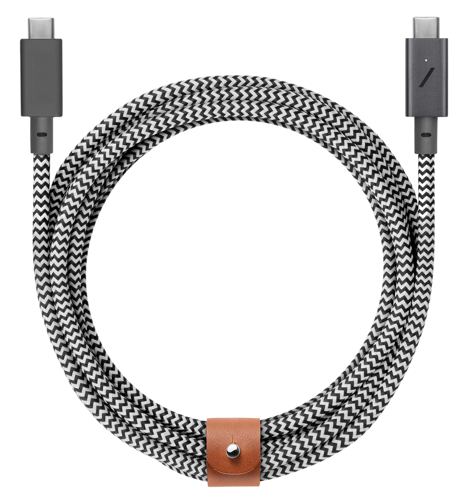 Native Union Belt Pro 240 watt USB-C naar USB-C kabel zebra