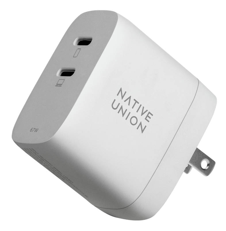 Native Union 67 watt GaN USB-C oplader 