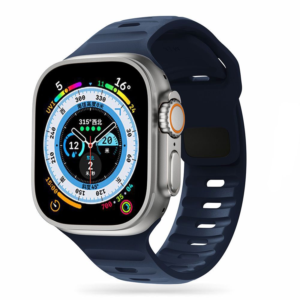 TechProtection Active Apple Watch 49 / 45 / 42 mm bandje navy