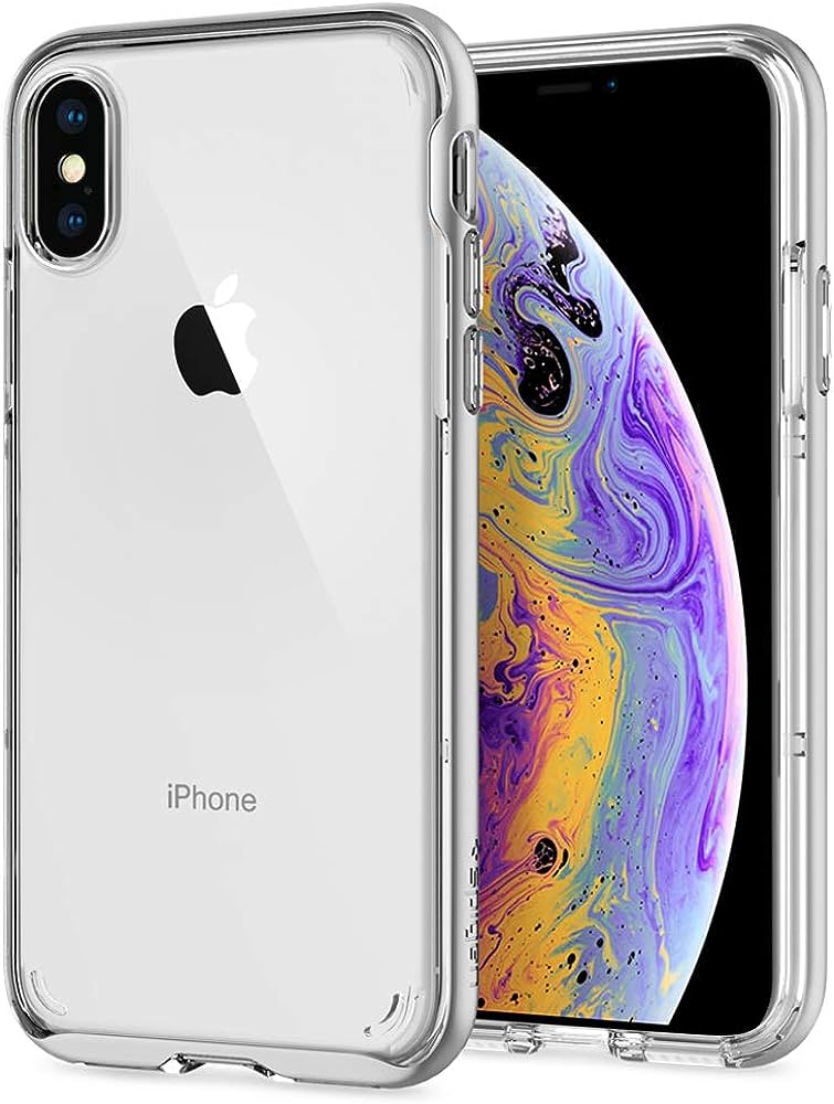 Spigen Neo Hybrid Crystal iPhone XS hoesje Zilver