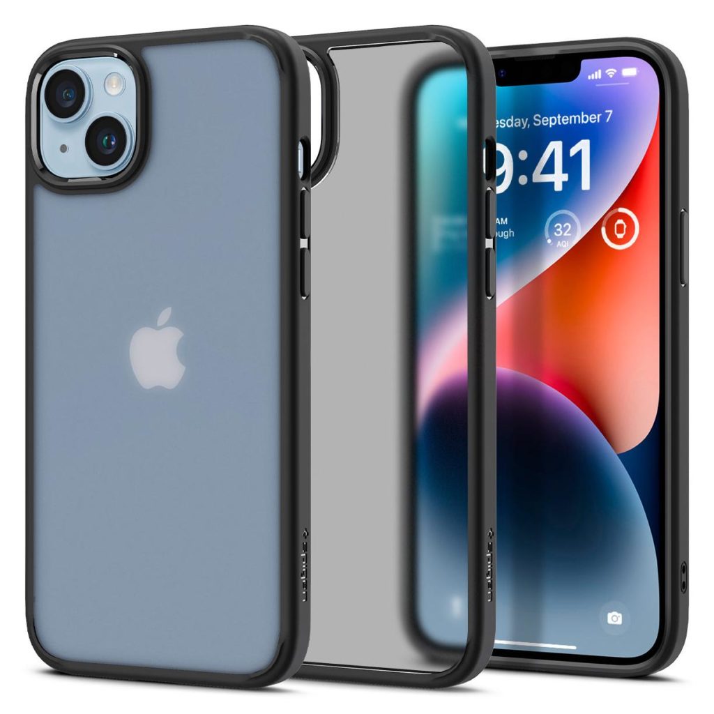 Spigen Ultra Hybrid iPhone 14 hoesje frost zwart