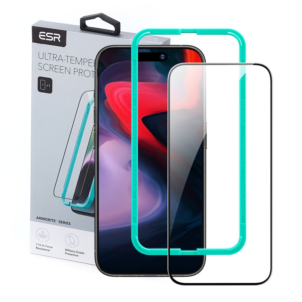 ESR Armorite Glazen iPhone 15 Pro Max screenprotector