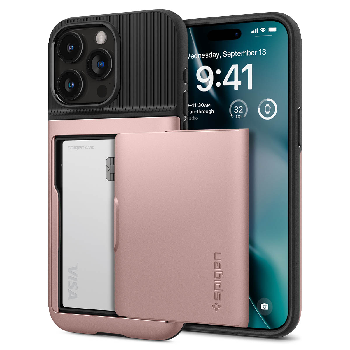 Spigen Slim Armor CS iPhone 15 Pro hoesje rose