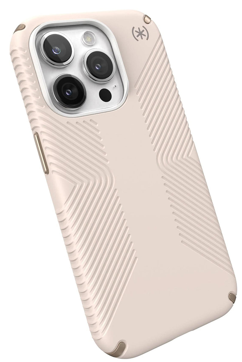 Speck Presidio 2 Grip iPhone 15 Pro hoesje beige