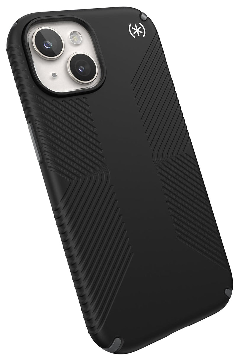 Speck Presidio 2 Grip iPhone 15 hoesje zwart